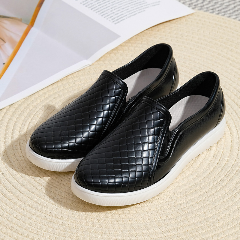 Beatriz | Women's Quilted Slip On Loafers - Black - Image 1