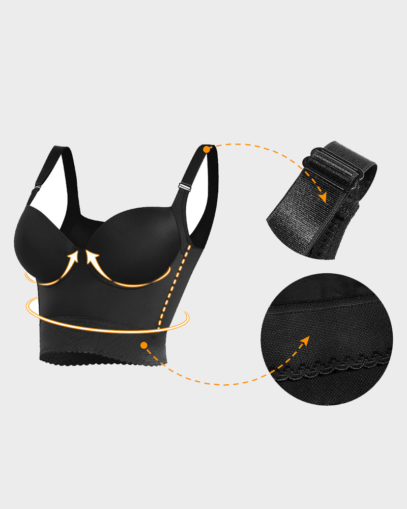 ContourFit™ | Vestavěná dlouhá push-up podprsenka se zeštíhlujícím efektem