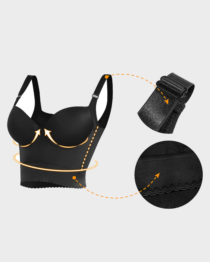 ContourFit™ | Vestavěná dlouhá push-up podprsenka se zeštíhlujícím efektem