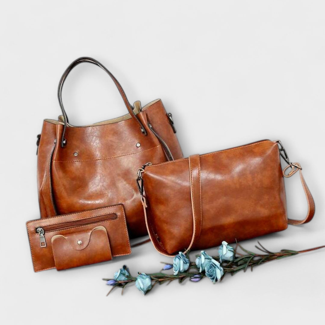 Bronwyn | Women's Handbag Set 4 Piece - Brown - Image 1