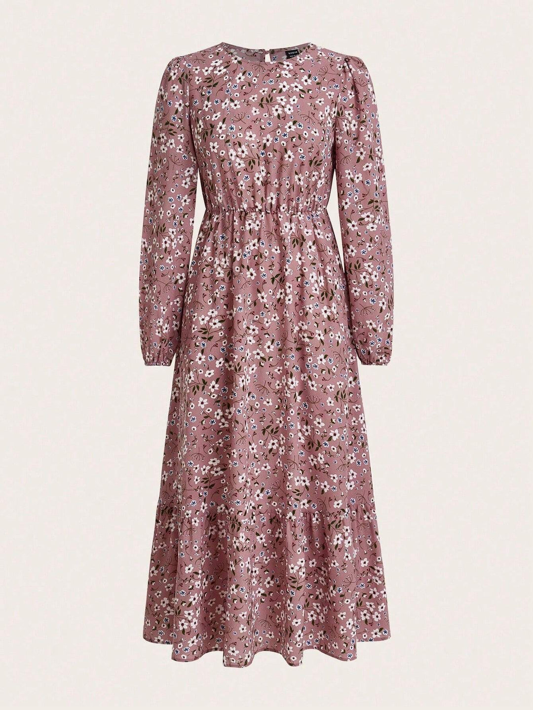 Brynja | Damen Maxikleid mit langen Ärmeln und Blumenmuster - Blumenmuster - Bild 12