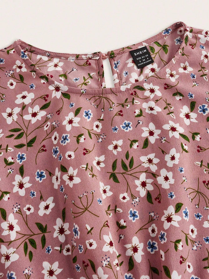 Brynja | Damen Maxikleid mit langen Ärmeln und Blumenmuster - Blumenmuster - Bild 13