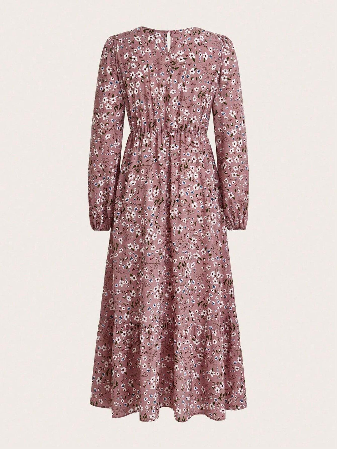 Brynja | Damen Maxikleid mit langen Ärmeln und Blumenmuster - Blumenmuster - Bild 9