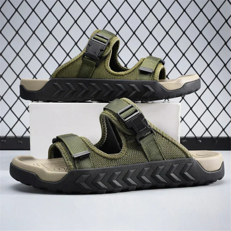 Callista | Women's Sport Slides - Khaki - Image 1