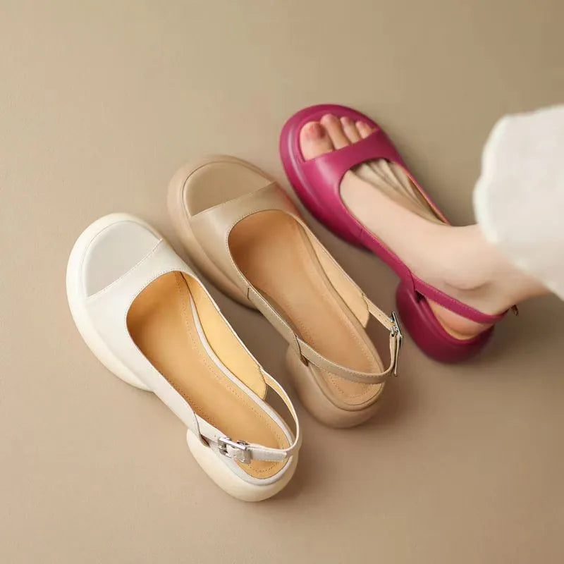 Celestina | Women's Platform Low Heel Sandals - Image 1