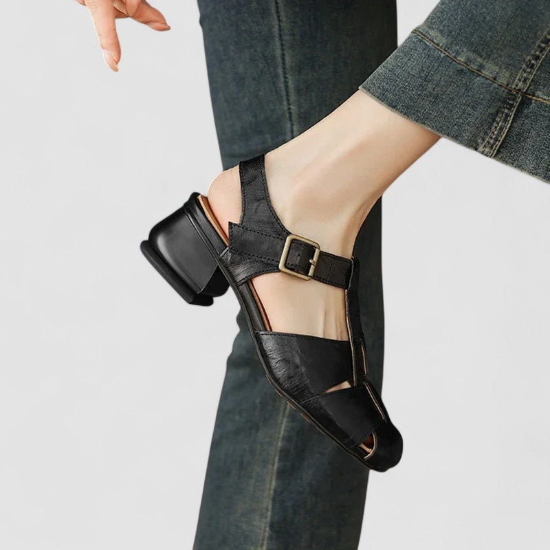 Clemency | Women's Black Mary Jane Shoes - Black - Image 1
