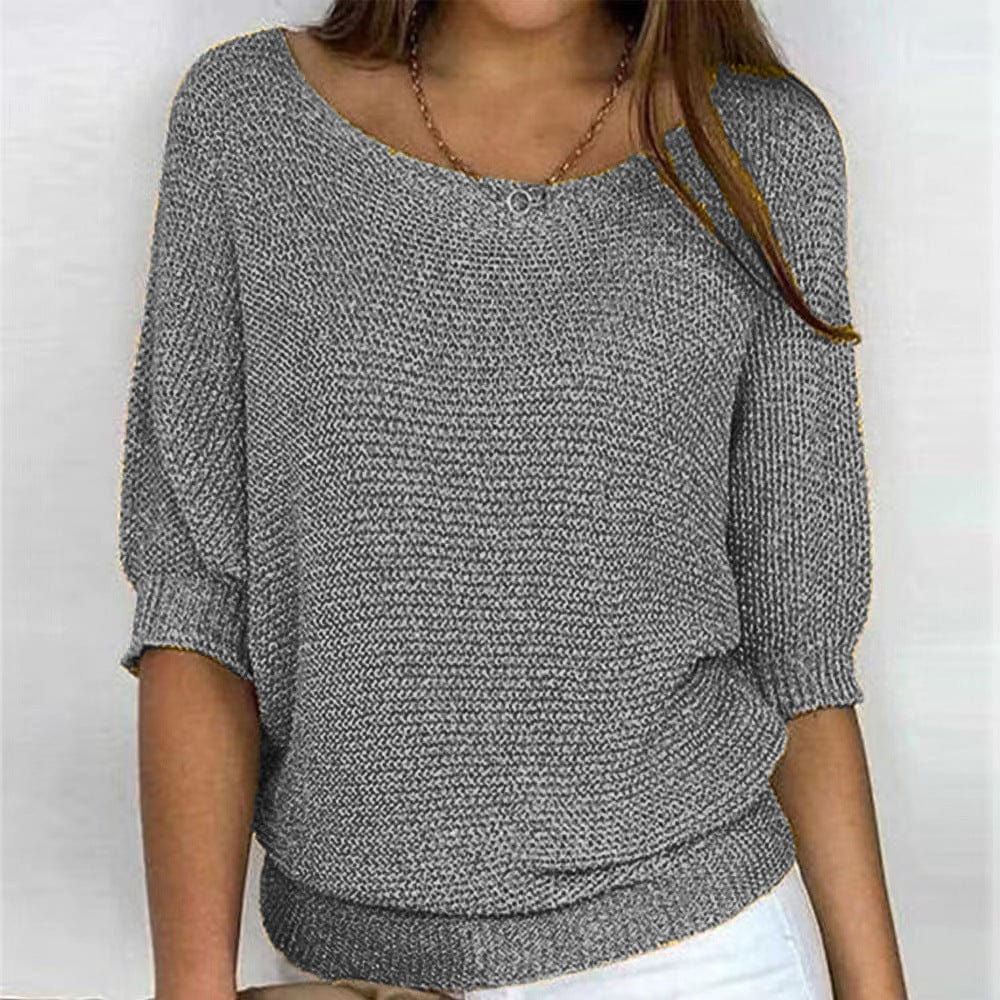 Cordova | Women's V Neck Long Sleeve Jumper - Grey - Image 1