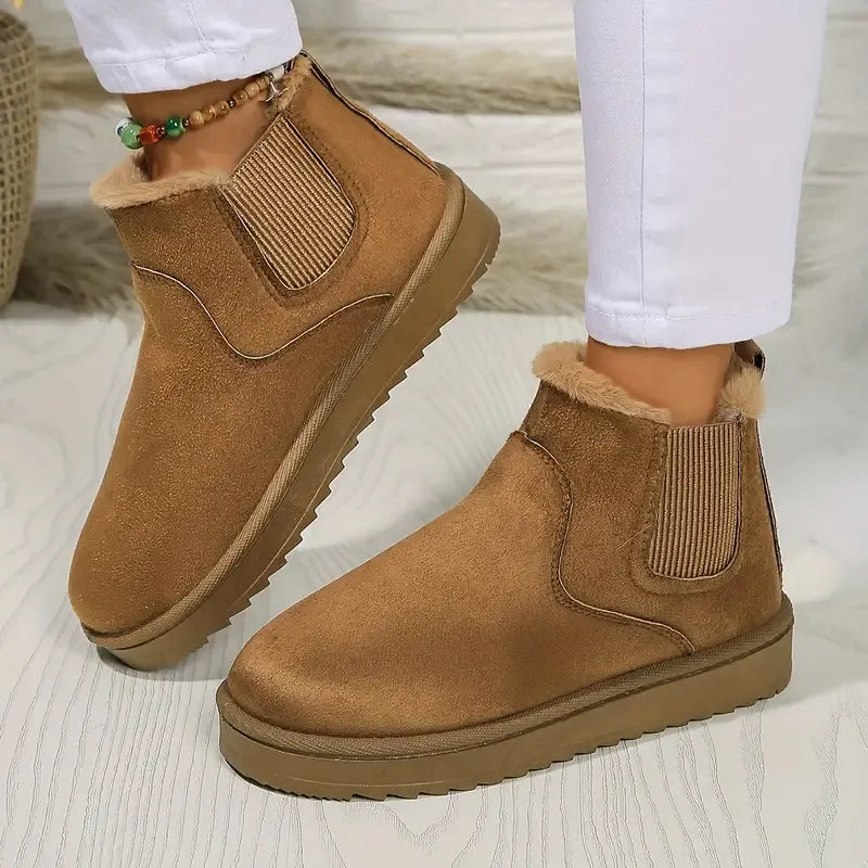 Felicia | Women's Platform Chelsea Ankle Boot - Brown - Image 1
