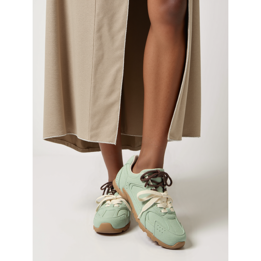 Francine | Damen Sneaker mit doppelter Schnürung in Braun - Braun - Bild 4