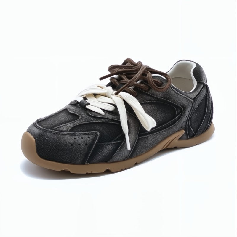 Francine | Damen Sneaker mit doppelter Schnürung in Braun - Braun - Bild 7