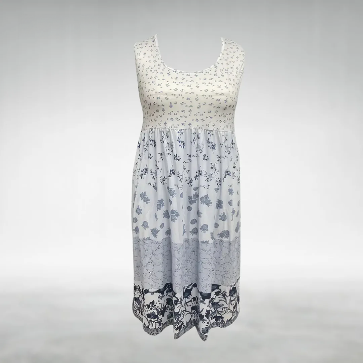 Guinevere | Damen Boho ärmelloses Maxikleid mit Blumenmuster - Blumenmuster - Bild 4