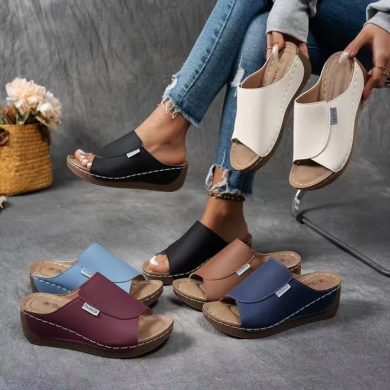Harmony | Damen Plateau-Sandalen mit Fußgewölbeunterstützung - Beige - Bild 10