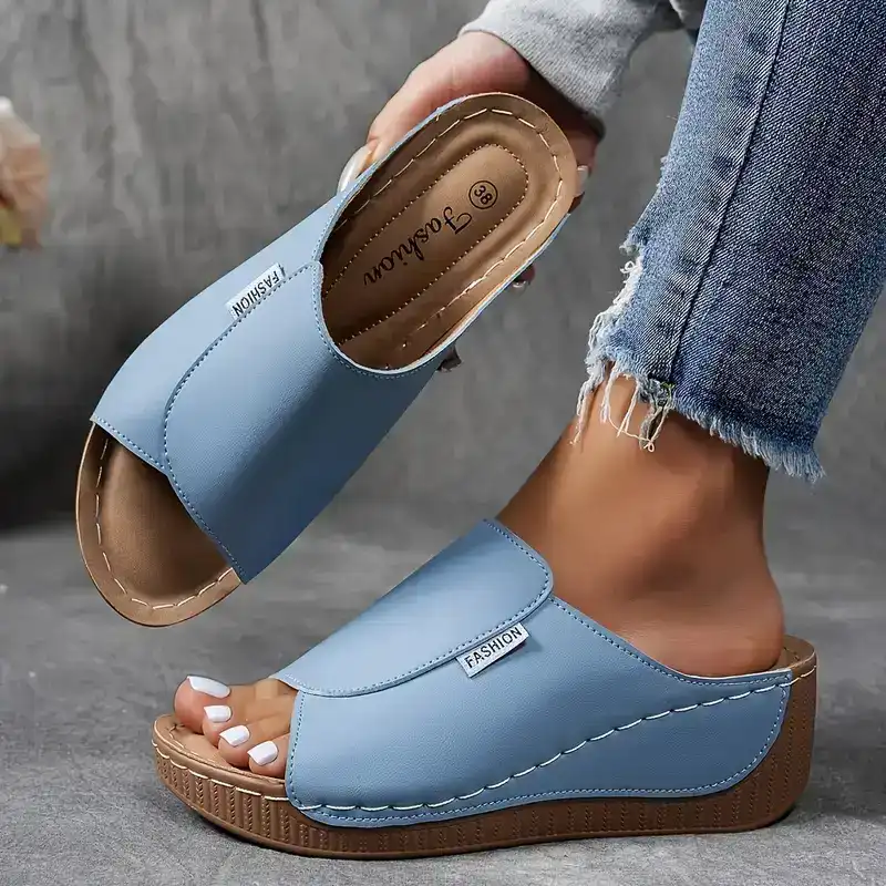 Harmony | Damen Plateau-Sandalen mit Fußgewölbeunterstützung - Beige - Bild 6