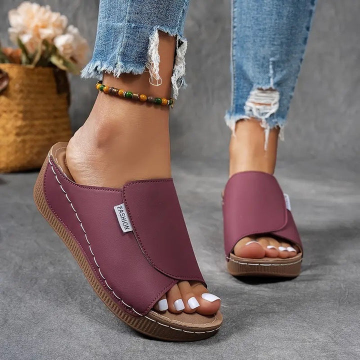 Harmony | Damen Plateau-Sandalen mit Fußgewölbeunterstützung - Beige - Bild 8