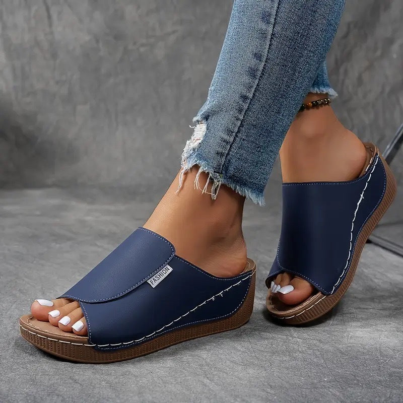 Harmony | Damen Plateau-Sandalen mit Fußgewölbeunterstützung - Beige - Bild 9