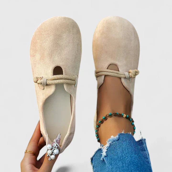 Hermione | Women's Comfort Loafers - Beige - Image 1