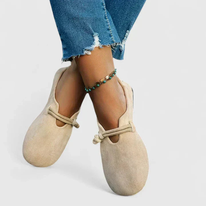Hermione | Damen Komfort-Slipper - Beige - Bild 5