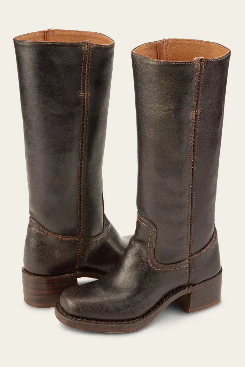 Josephine | Women's Brown Knee High Boots - Brown - Image 1