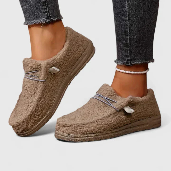 Lysandra | Women's Orthopedic Comfort Loafers - Beige - Image 1