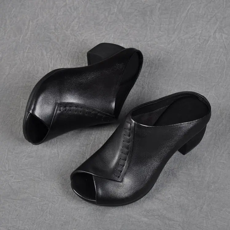 Nadine | Gepolsterte Damen-Slipper zum Hineinschlüpfen - Braun - Bild 2