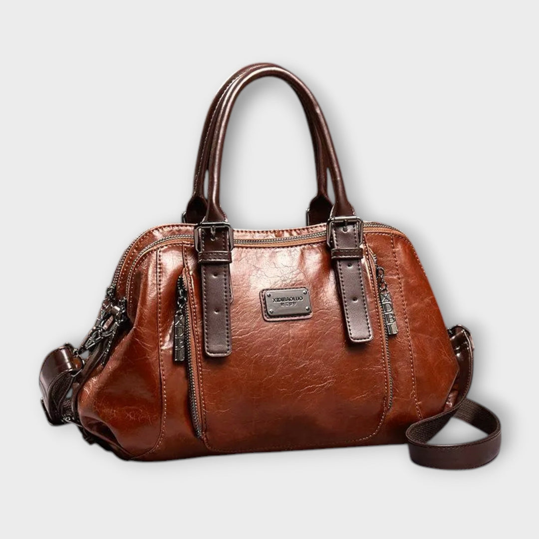 Ophira | Women's Brown Shoulder Handbag - Brown - Image 1