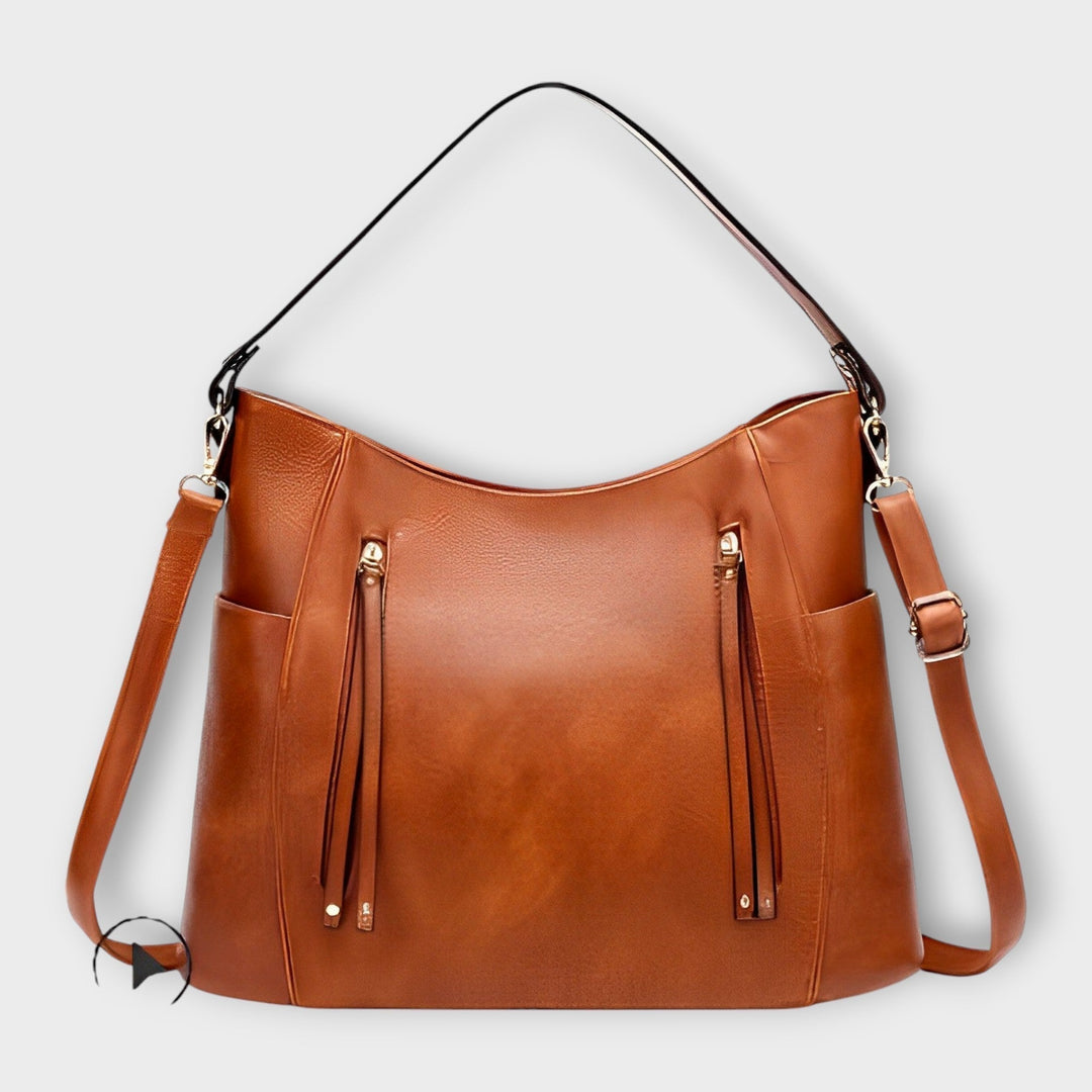 Ottoline | Women's Brown Shoulder Bag - Brown - Image 1