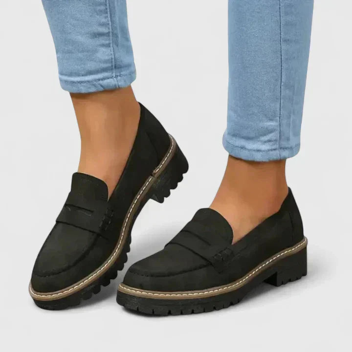 Perseida | Women's Chunky Loafers - Green - Image 1