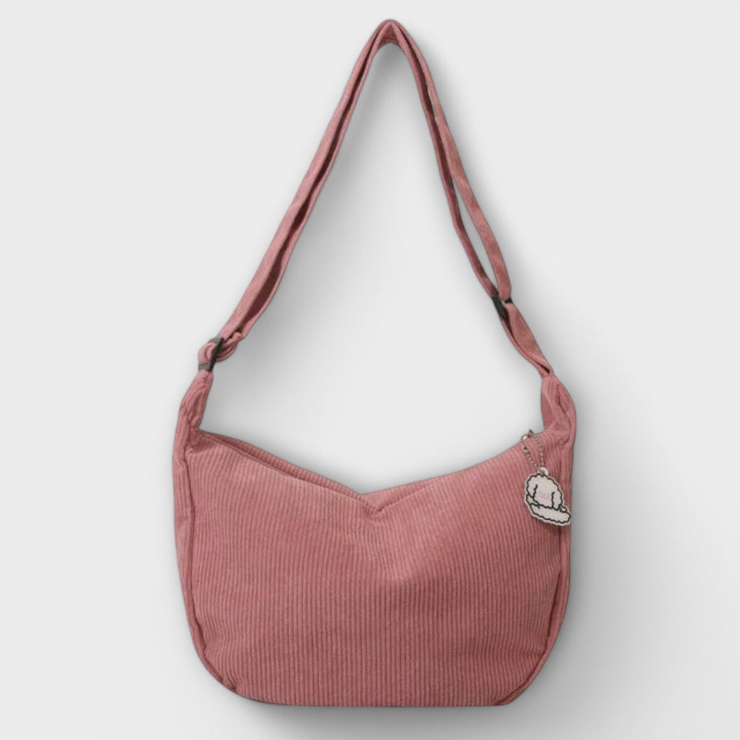 Ramona | Women's Textured Shoulder Bag - Pink - Image 1