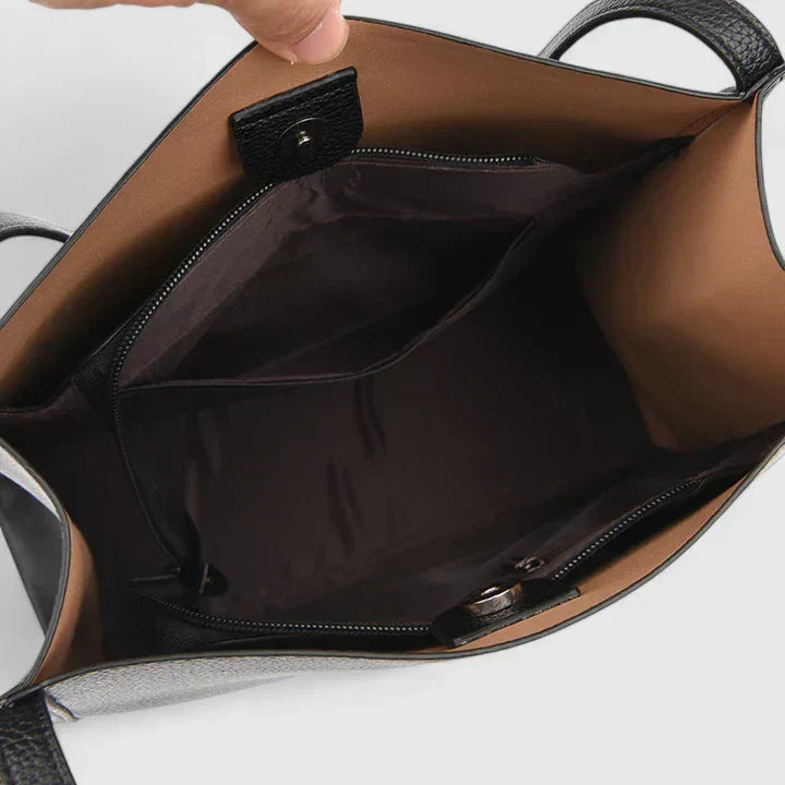 Rosalind | Women's Structured Handbag - Black - Image 1