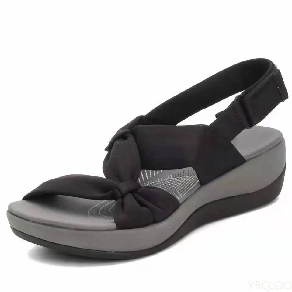 Seraphica | Women's Orthopedic Comfort Sandals - Black - Image 1