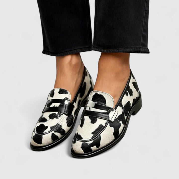 Seraphine | Women's Animal Print Loafers - Image 1