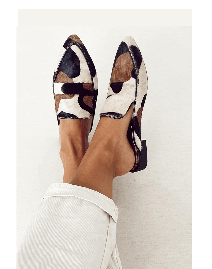 Seraphira | Women's Cow Print Loafers - Image 1