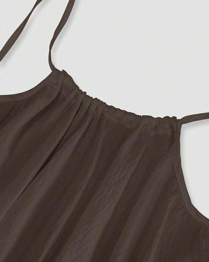 Tessa | Damen Maxikleid mit Spaghettiträgern – Weiß – Bild 13