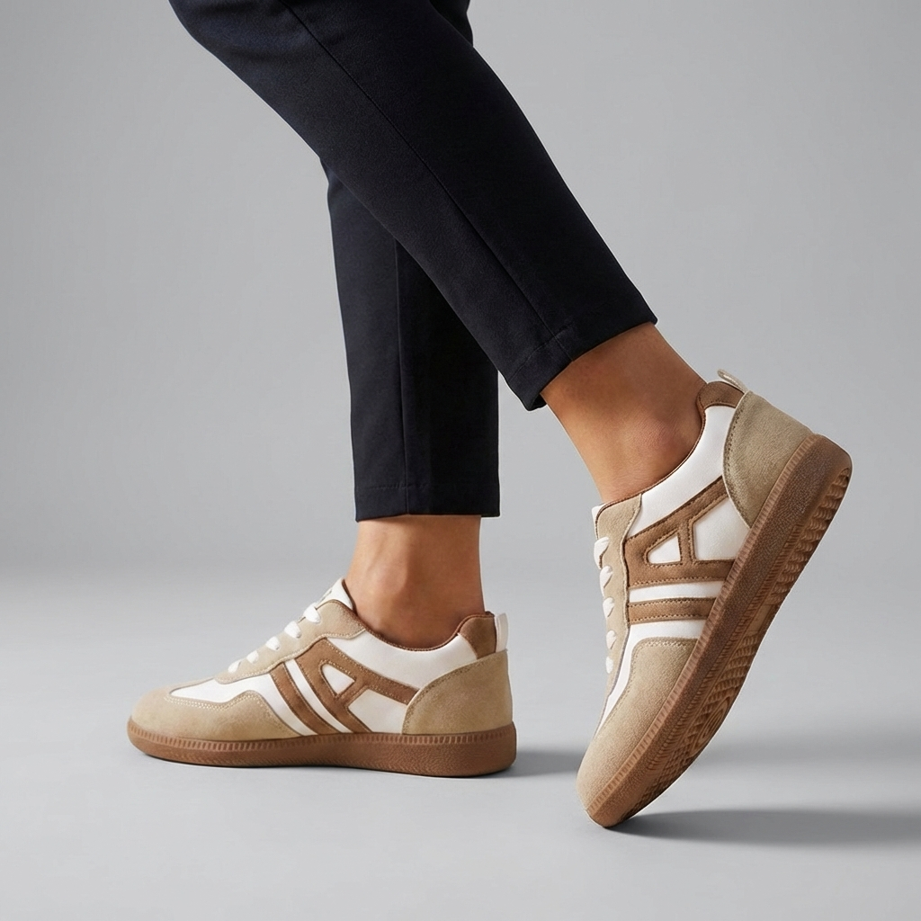 Theodora | Damen Niedrige Freizeitschuhe - Beige - Bild 1