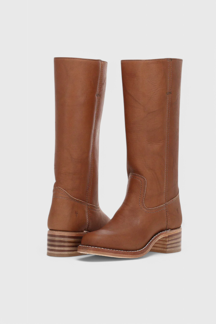 Thessalina | Women's Brown Knee High Boots - Brown - Image 1