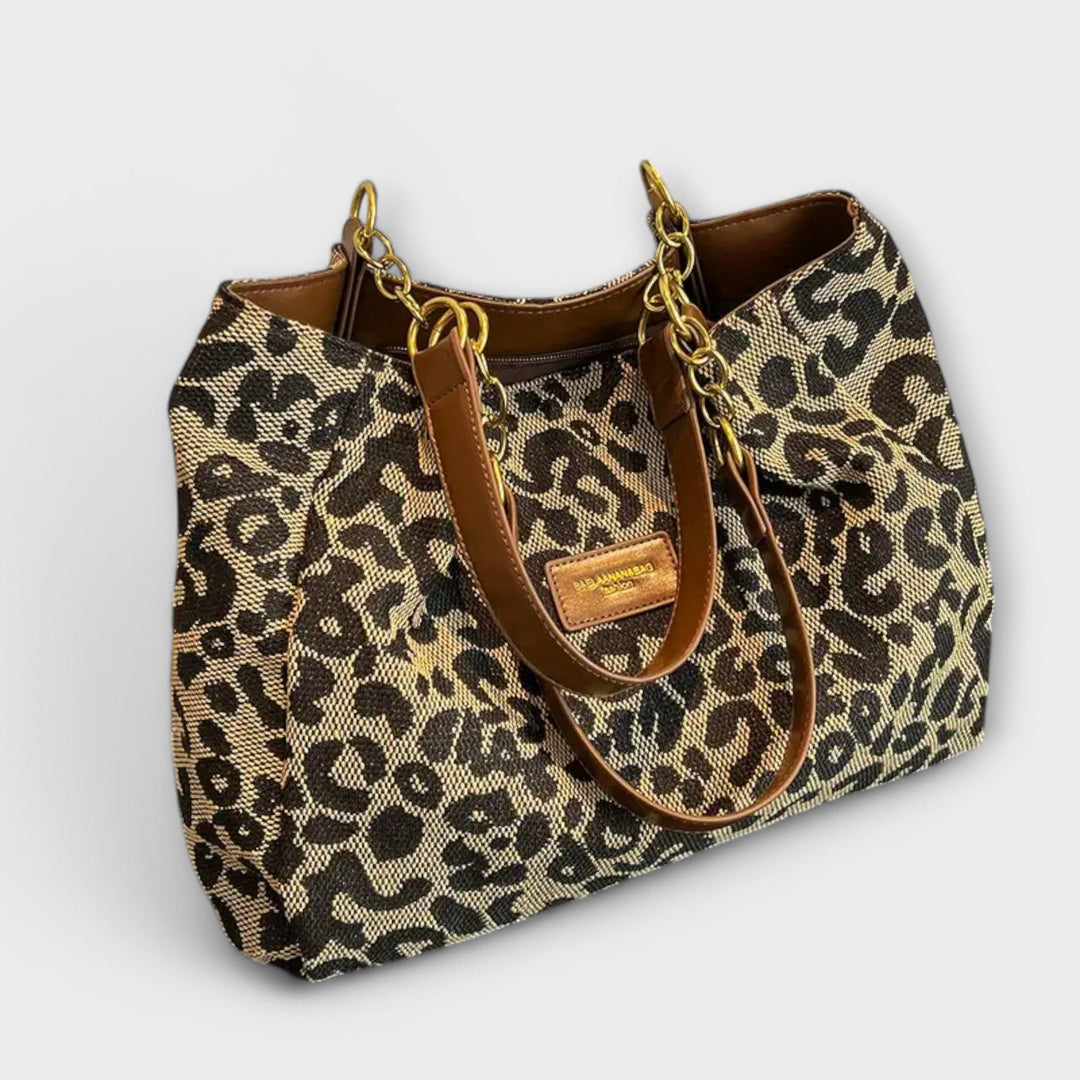 Thessaria | Women's Leopard Print Shoulder Bag - Image 1