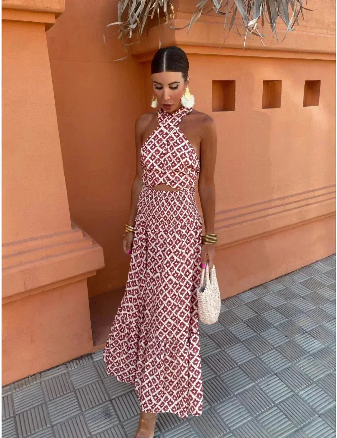 Valencia | Maxikleid für Damen mit Neckholder - Bild 5