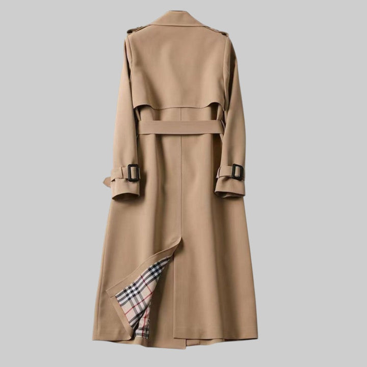 Vespera | Damen Doppelreihiger Trenchcoat - Beige - Bild 6