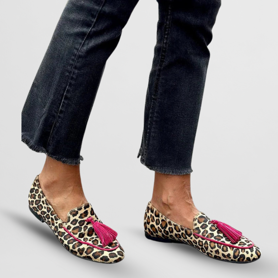 Zelphira | Women's Leopard Print Loafers - Image 1